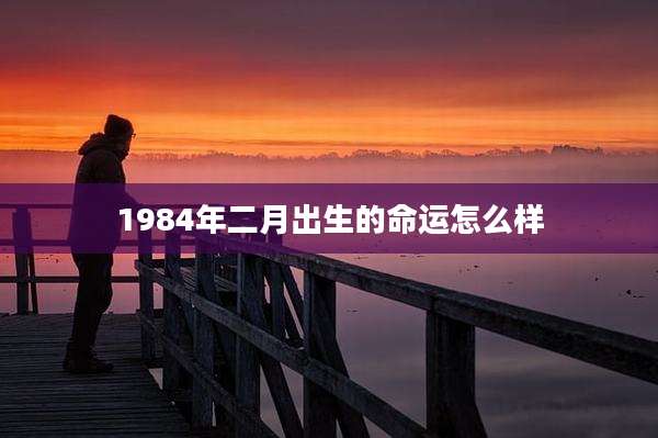1984年二月出生的命运怎么样