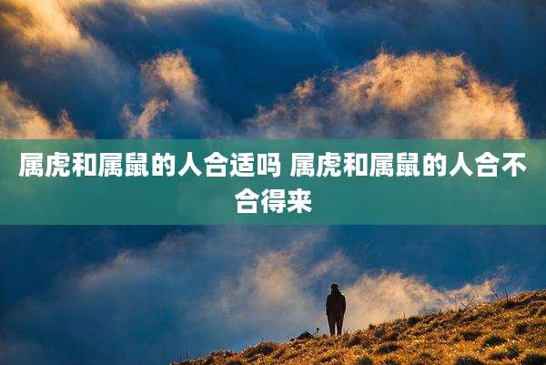 属虎和属鼠的人合适吗 属虎和属鼠的人合不合得来