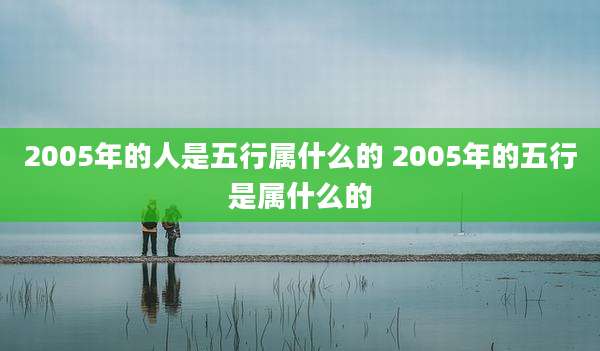 2005年的人是五行属什么的 2005年的五行是属什么的