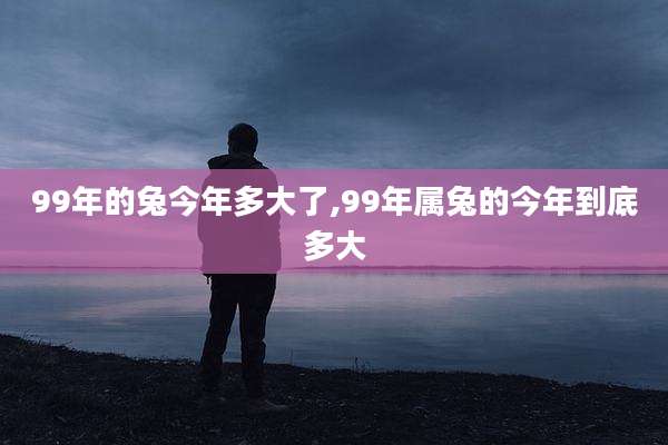 99年的兔今年多大了,99年属兔的今年到底多大