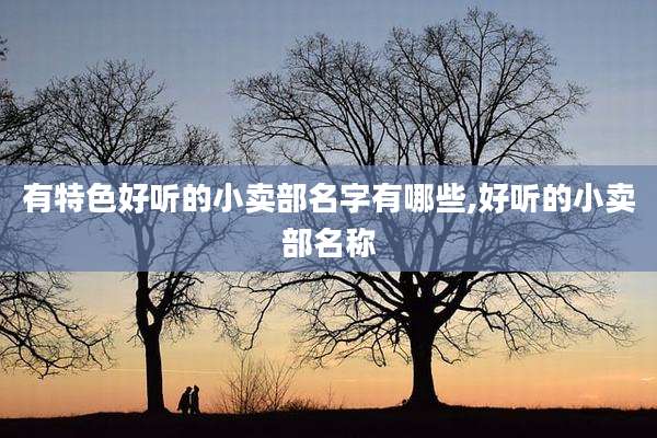 有特色好听的小卖部名字有哪些,好听的小卖部名称