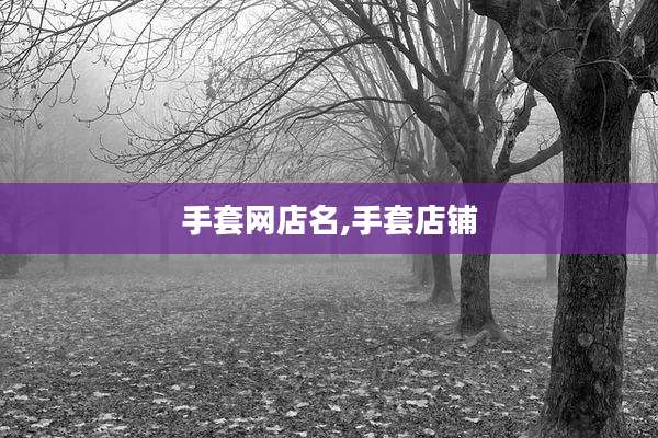 手套网店名,手套店铺