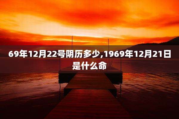69年12月22号阴历多少,1969年12月21日是什么命