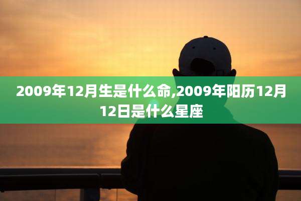 2009年12月生是什么命,2009年阳历12月12日是什么星座