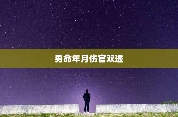 男命年月伤官双透