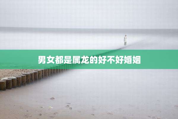 男女都是属龙的好不好婚姻