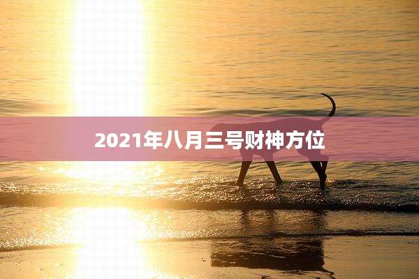 2021年八月三号财神方位