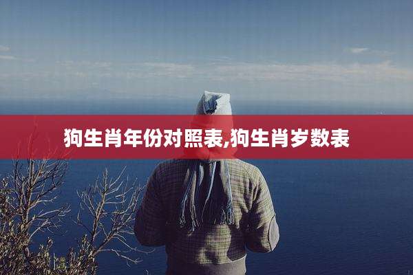 狗生肖年份对照表,狗生肖岁数表