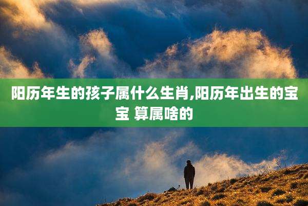 阳历年生的孩子属什么生肖,阳历年出生的宝宝 算属啥的