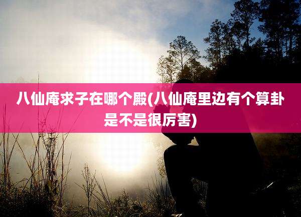 八仙庵求子在哪个殿(八仙庵里边有个算卦是不是很厉害)