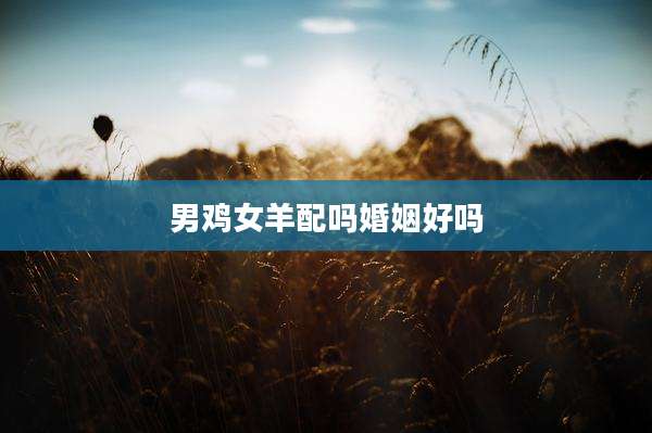 男鸡女羊配吗婚姻好吗
