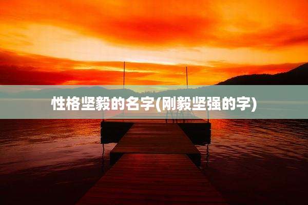 性格坚毅的名字(刚毅坚强的字)