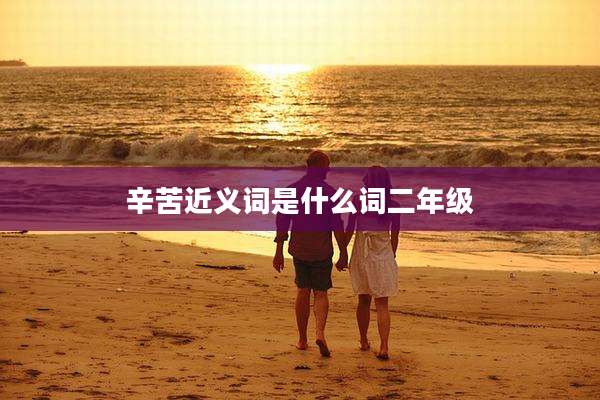 辛苦近义词是什么词二年级