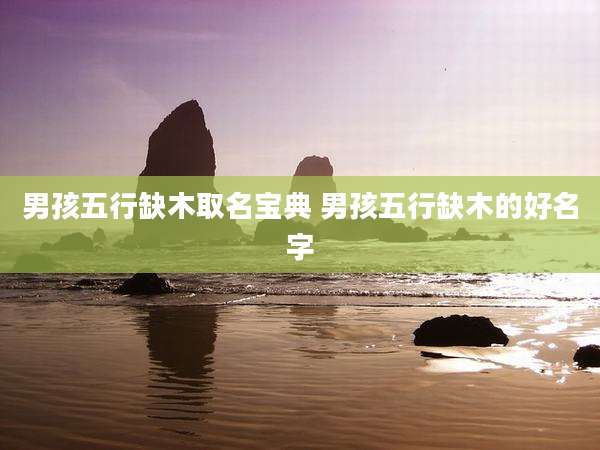 男孩五行缺木取名宝典 男孩五行缺木的好名字