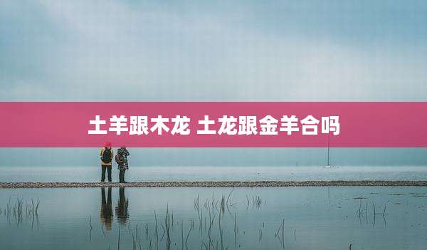 土羊跟木龙 土龙跟金羊合吗