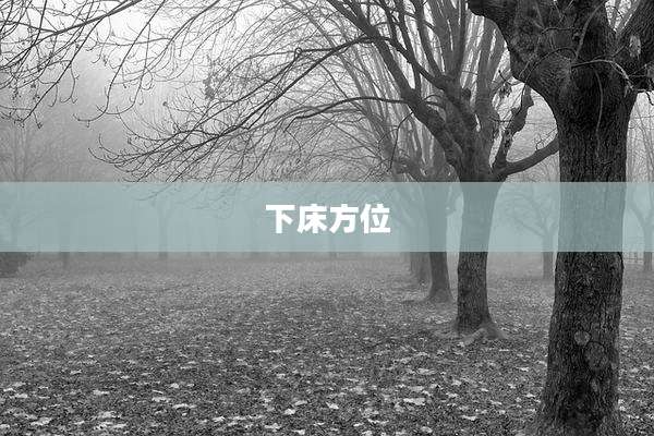 下床方位