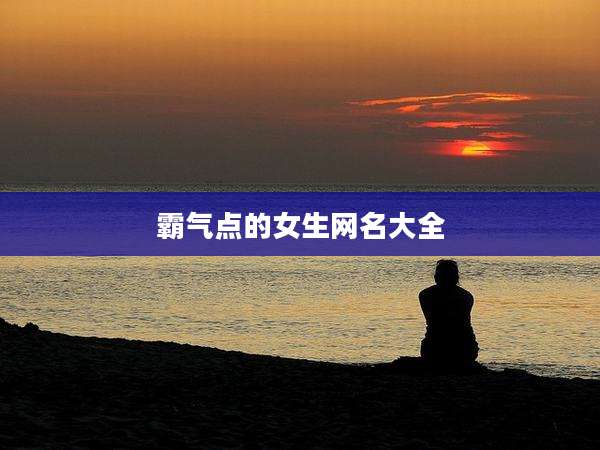 霸气点的女生网名大全