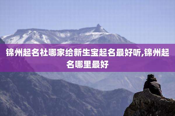 锦州起名社哪家给新生宝起名最好听,锦州起名哪里最好