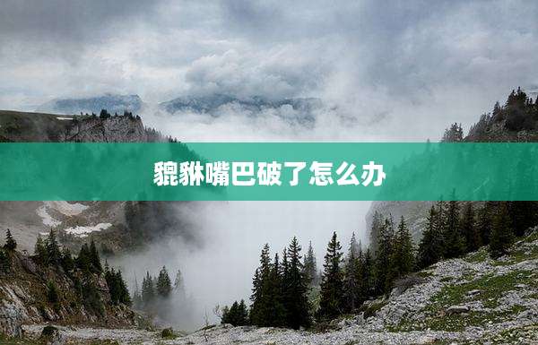 貔貅嘴巴破了怎么办