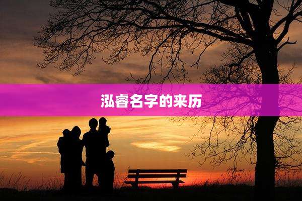 泓睿名字的来历