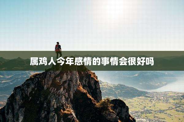 属鸡人今年感情的事情会很好吗