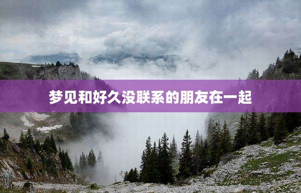 梦见和好久没联系的朋友在一起
