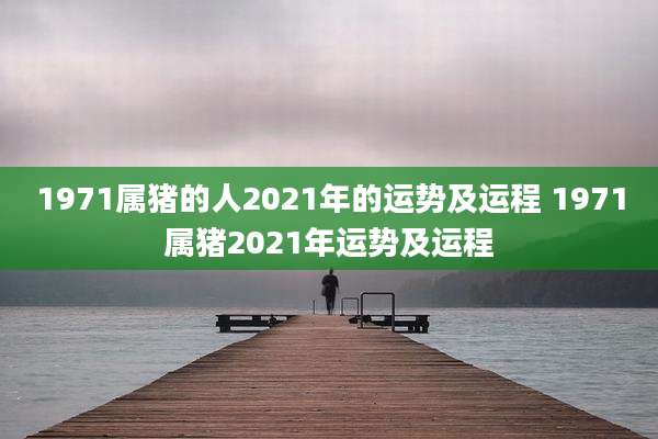 1971属猪的人2021年的运势及运程 1971属猪2021年运势及运程