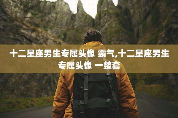 十二星座男生专属头像 霸气,十二星座男生专属头像 一整套