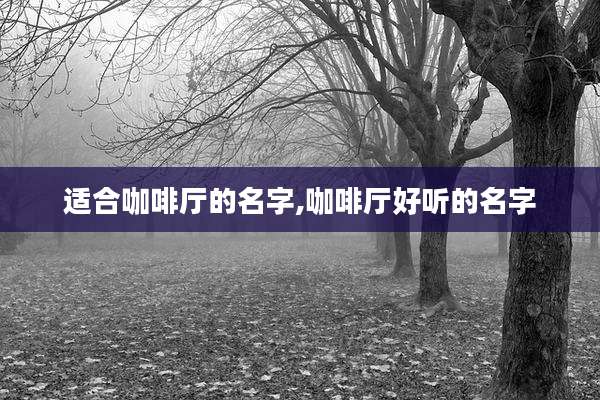 适合咖啡厅的名字,咖啡厅好听的名字