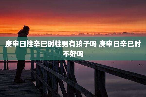 庚申日柱辛巳时柱男有孩子吗 庚申日辛巳时不好吗