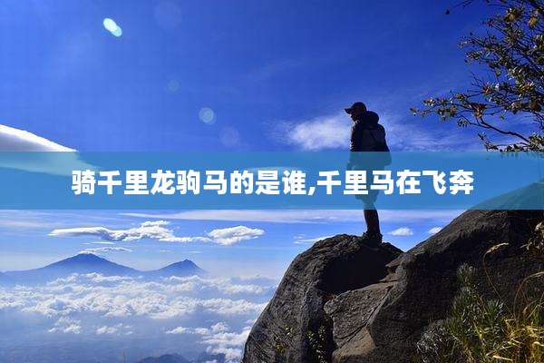 骑千里龙驹马的是谁,千里马在飞奔