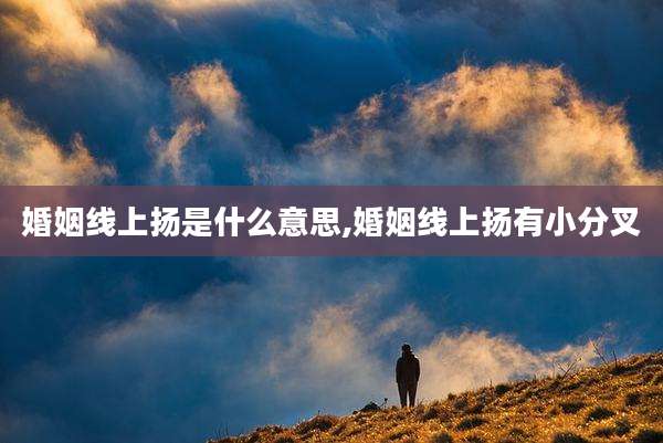 婚姻线上扬是什么意思,婚姻线上扬有小分叉