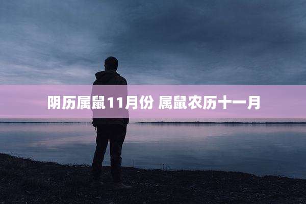 阴历属鼠11月份 属鼠农历十一月