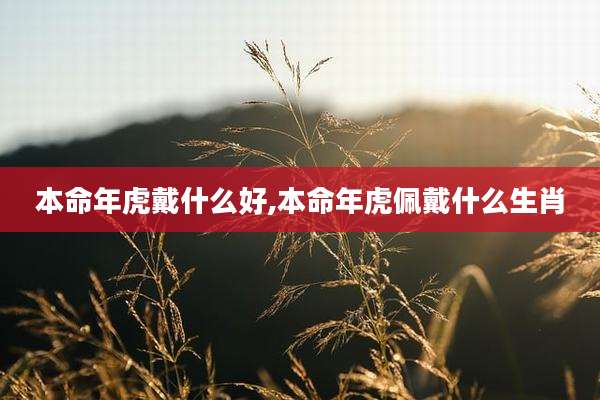 本命年虎戴什么好,本命年虎佩戴什么生肖