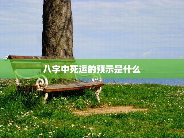 八字中死运的预示是什么