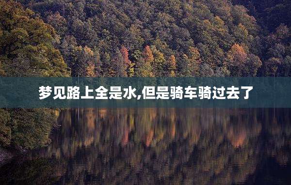 梦见路上全是水,但是骑车骑过去了