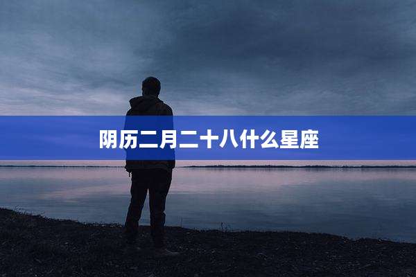 阴历二月二十八什么星座