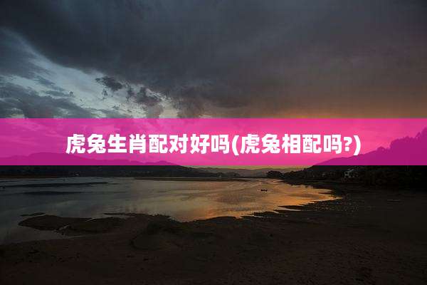 虎兔生肖配对好吗(虎兔相配吗?)