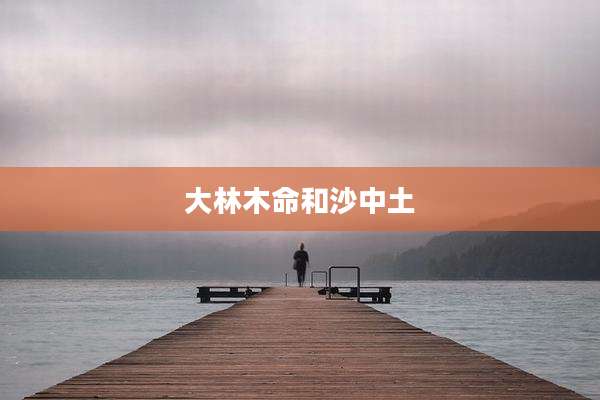 大林木命和沙中土