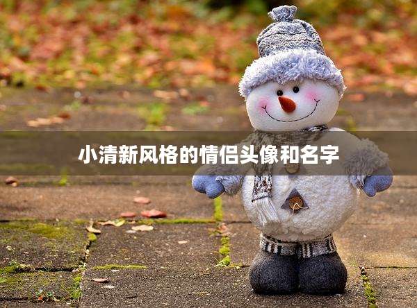 小清新风格的情侣头像和名字