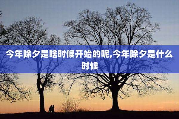 今年除夕是啥时候开始的呢,今年除夕是什么时候