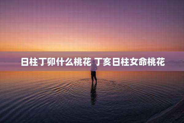 日柱丁卯什么桃花 丁亥日柱女命桃花