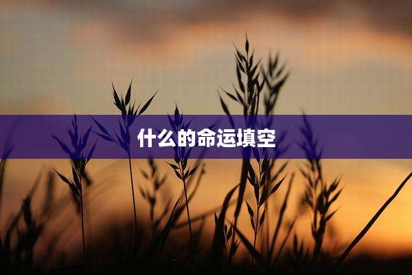 什么的命运填空