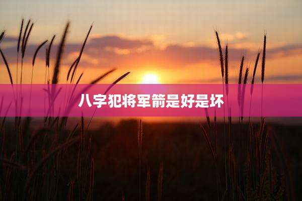 八字犯将军箭是好是坏