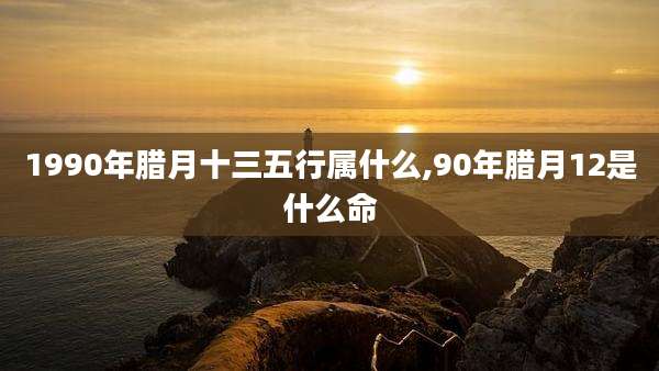 1990年腊月十三五行属什么,90年腊月12是什么命