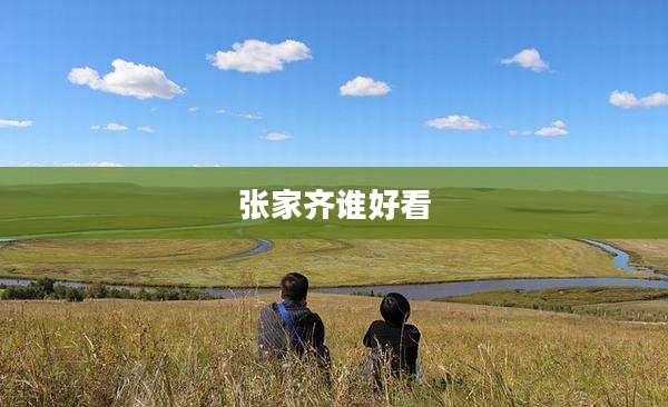 张家齐谁好看