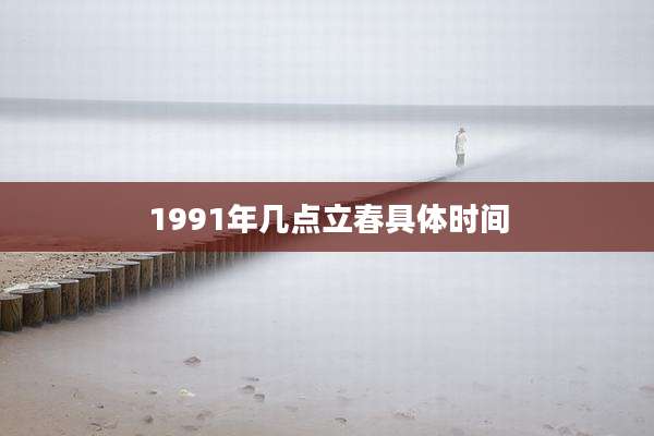 1991年几点立春具体时间