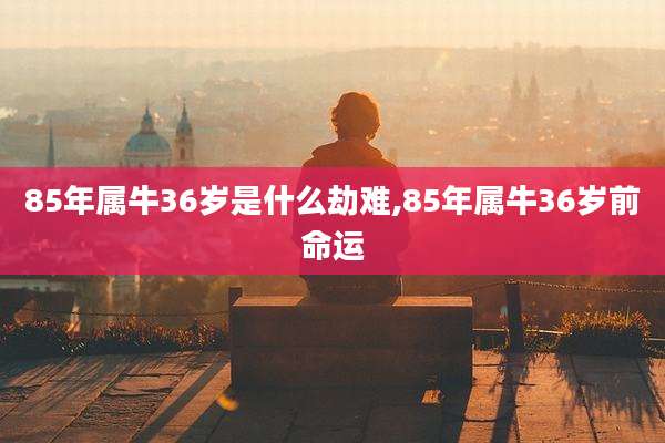 85年属牛36岁是什么劫难,85年属牛36岁前命运