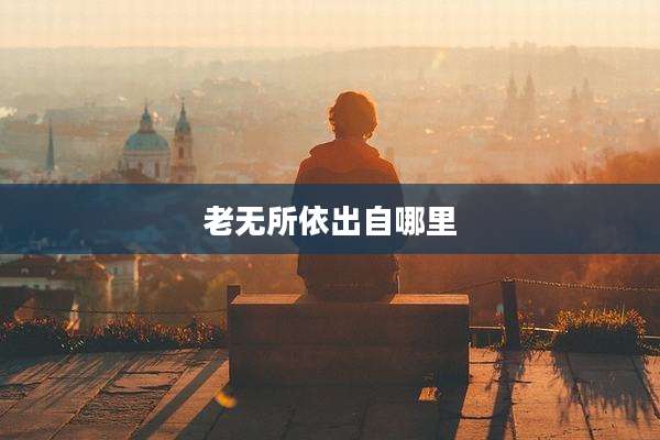 老无所依出自哪里
