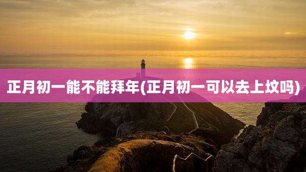 正月初一能不能拜年(正月初一可以去上坟吗)
